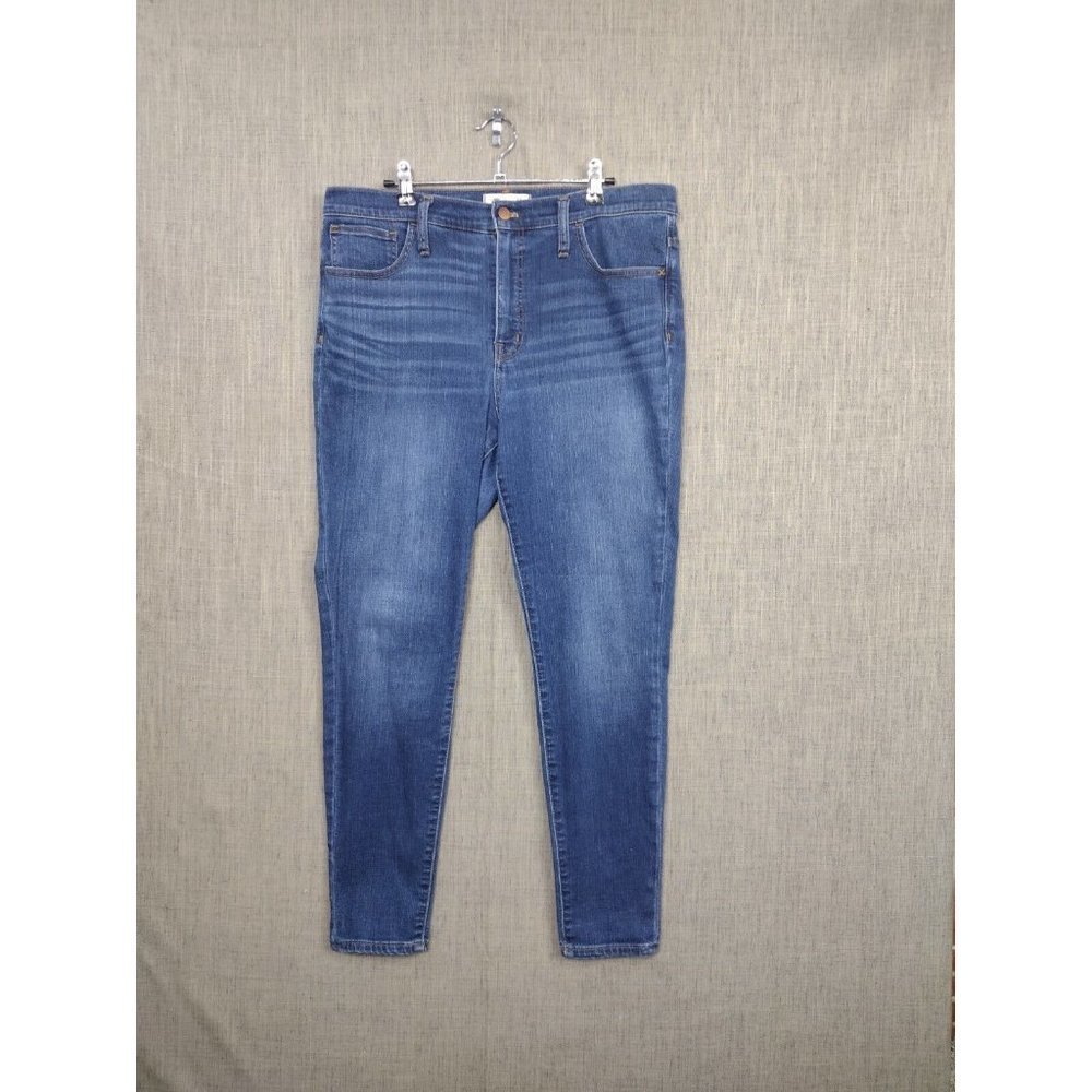 MADEWELL Jeans Womens 32 Roadtripper Stretch High Rise Skinny blue denim